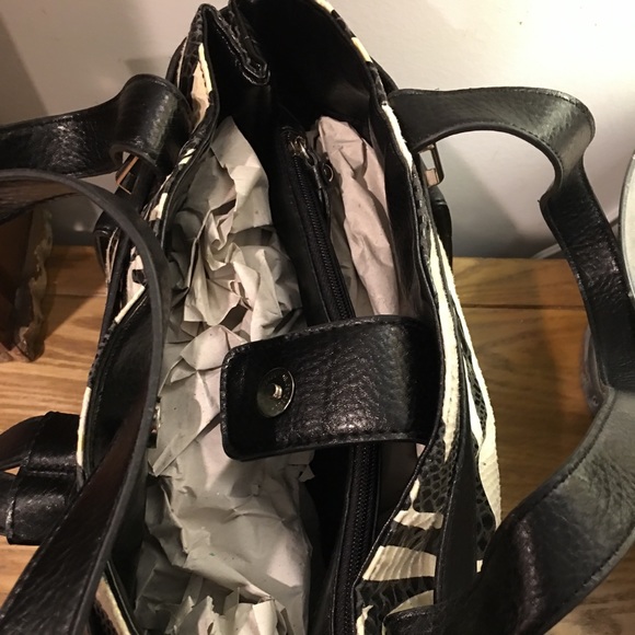 🆕 NWT! Covington Double Shoulder Tote Bag Zebra - Picture 5 of 5